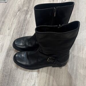 Bardolino Black Leather Women's Boots size 8